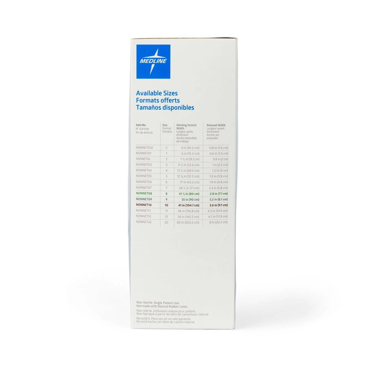 Medline Stretch Tubular Elastic Dressing Retention Net, Size 9 (35"x 25 yd.), For Medium Chest, Back, Perineum, Armpit, Shoulder, Latex Free, NONNET09 - Image 2