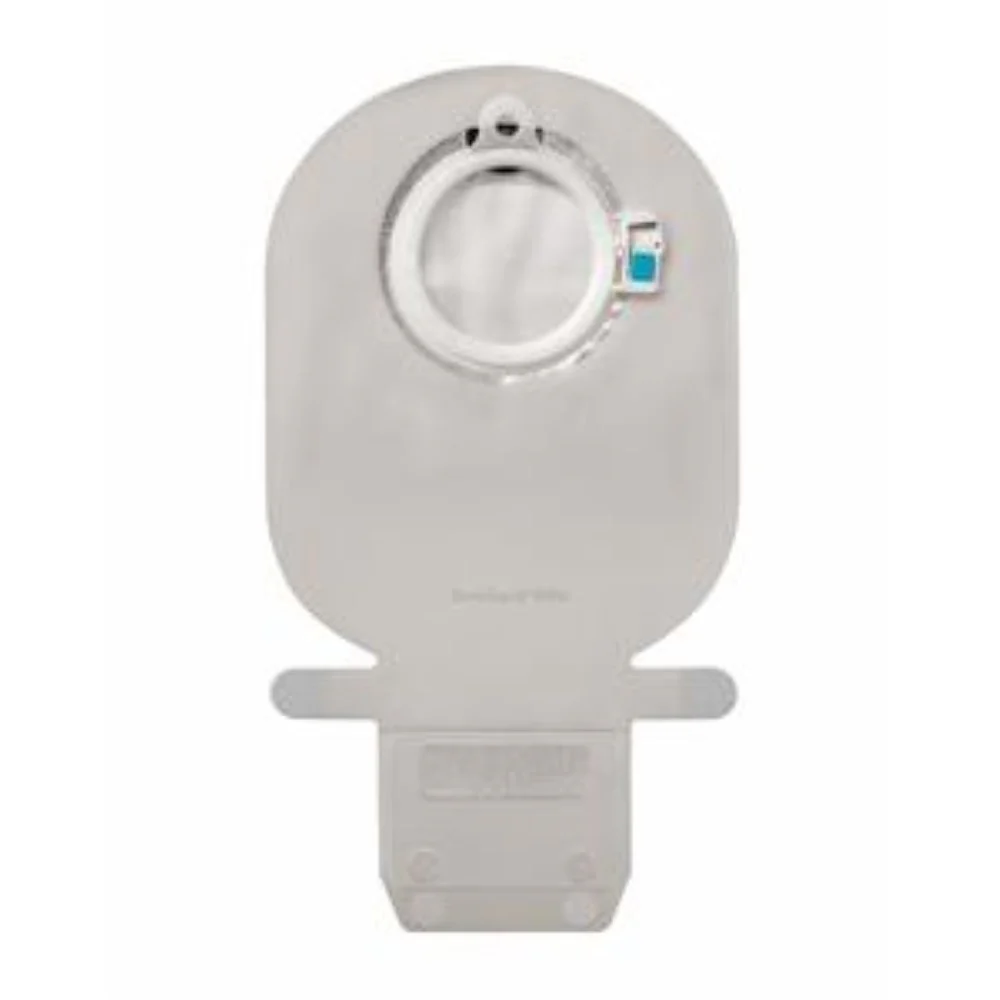 Coloplast SenSura Mio Click Two-Piece Drainable Pouch, Wide Outlet, Filter, 11" L, Integrated Closure, Transparent, 70mm Coupling
