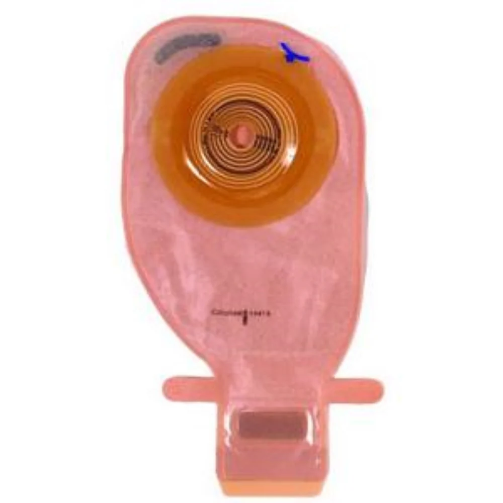 Coloplast Assura One-Piece Drainable Pouch, Belt Tabs, Filter, 11-3/4" L, Integrated Closure, Opaque, Cut-to-Fit Convex Light Skin Barrier, 3/4" to 1-3/4" Stoma