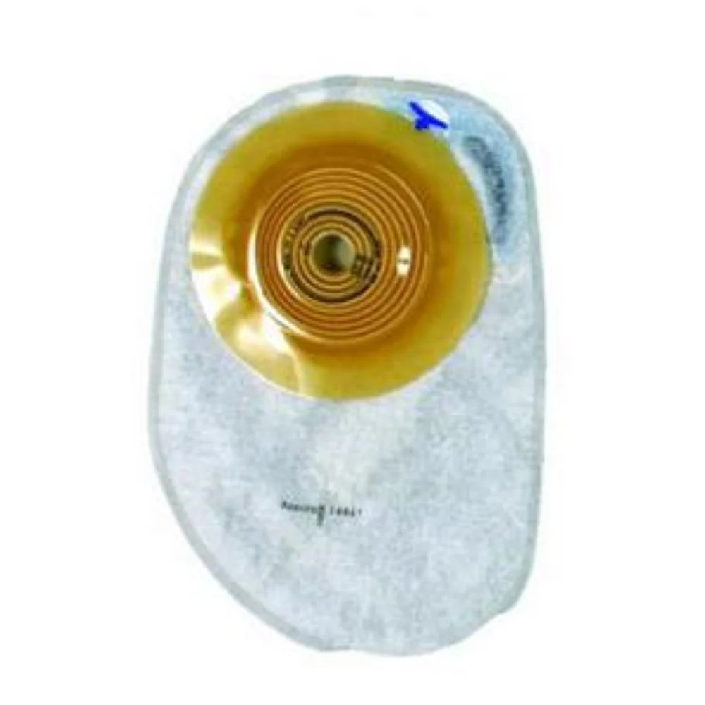 Coloplast Assura Convex Light 1-Piece Closed Pouch With Integrated Charcoal Filter, 7" L, 350mL, Transparent, 5/8" To 1-5/16" Cut-To-Fit Stoma Opening
