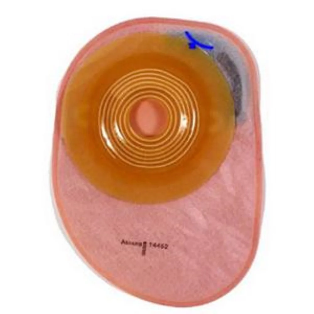 Coloplast Assura Convex Light 1-Piece Closed Pouch with Integrated Charcoal Filter, 7" L, 350mL, Opaque, 5/8" to 1-5/16" Cut-to-Fit Stoma Opening