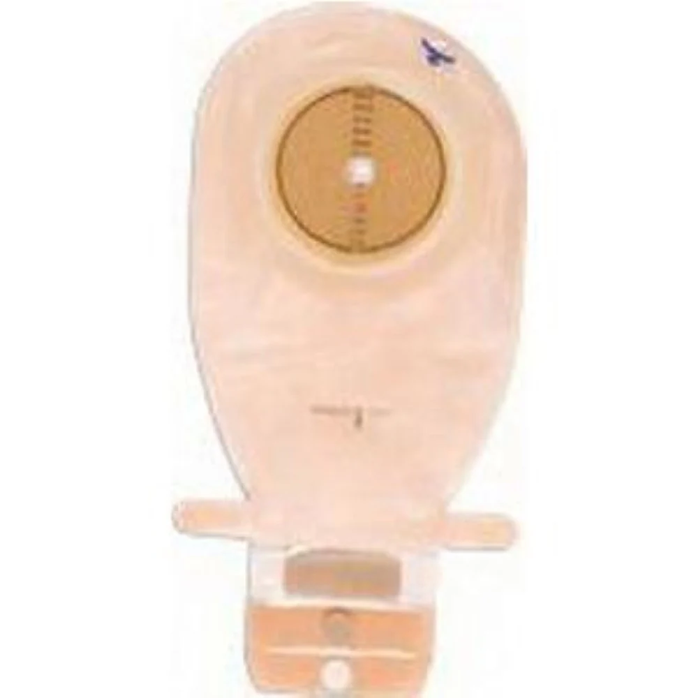 Coloplast Assura One-Piece Drainable Pouch Wide Outlet, Belt Tabs, Filter, 11-1/2" L, Integrated Closure, Transparent, Cut-to-Fit Convex Light Skin Barrier, 3/4" to 1-3/4" Stoma
