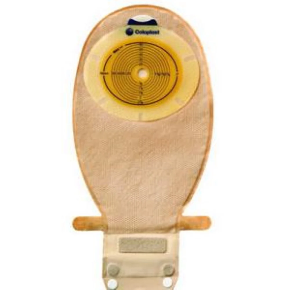 Coloplast SenSura One-Piece Drainable, Wide Outlet, Filter, 11-1/2" L, Integrated Closure, Opaque, Pre-Cut Flat Skin Barrier, 1-1/4" Stoma
