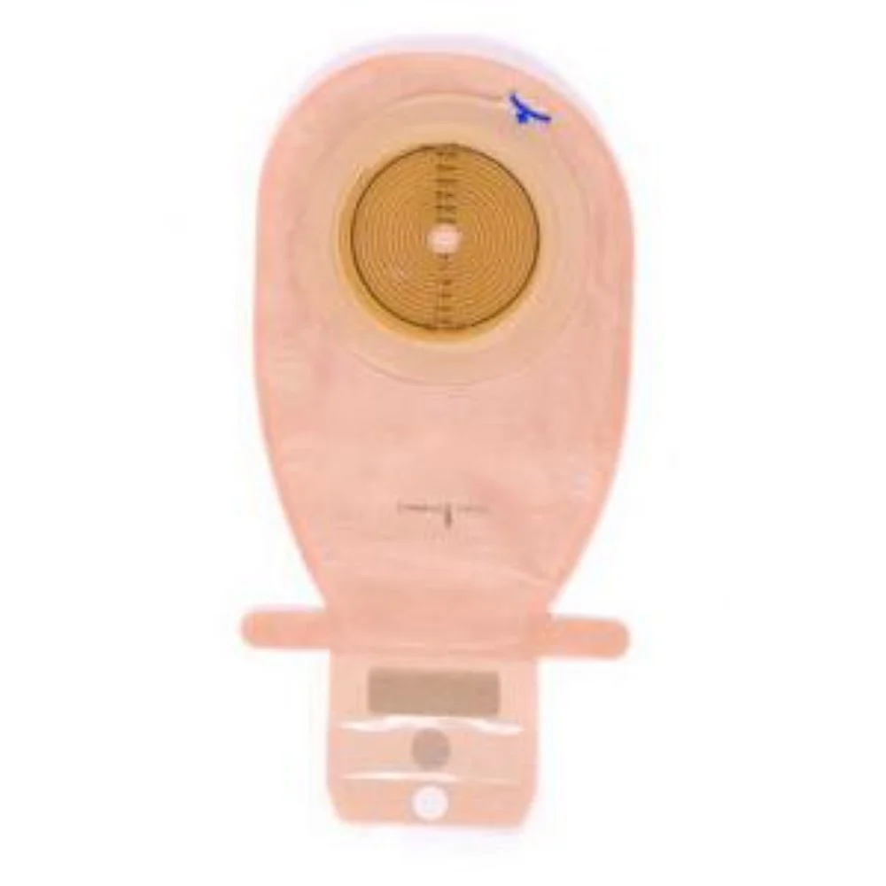 Coloplast Assura One-Piece Drainable Pouch, Wide Outlet, Extra-Extended Wear, 11-1/2" L, Integrated Closure, Opaque, Cut-to-Fit Flat Skin Barrier, 3/8" to 2-3/4" Stoma