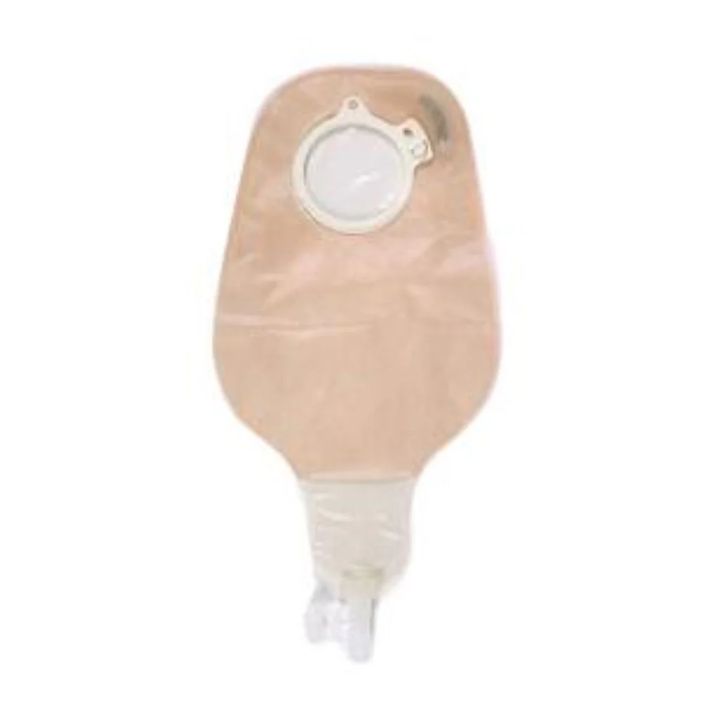 Coloplast Assura Two-Piece Drainable Ileostomy Night Pouch, High Output, 600mL, Transparent Cut-to-Fit Flat Skin Barrier, 3/8" to 1-3/8" Stoma