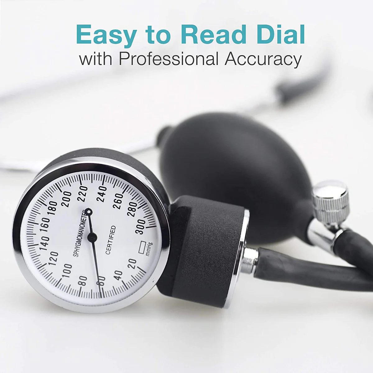 HealthSmart Adult Self-Taking Home Blood Pressure Kit with Attached Stethoscope, 04174021 - Image 3