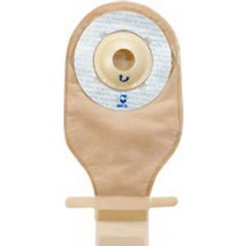 Marlen UltraLite One-piece Pre-cut Drainable Pouch with Skin Shield Shallow Convex Adhesive Skin Barrier and Kwick-Klose&tradeII; Fastener 1-1/2" Opening, 9" L x 5-3/4" W, Transparent, 16Oz, Odor-proof