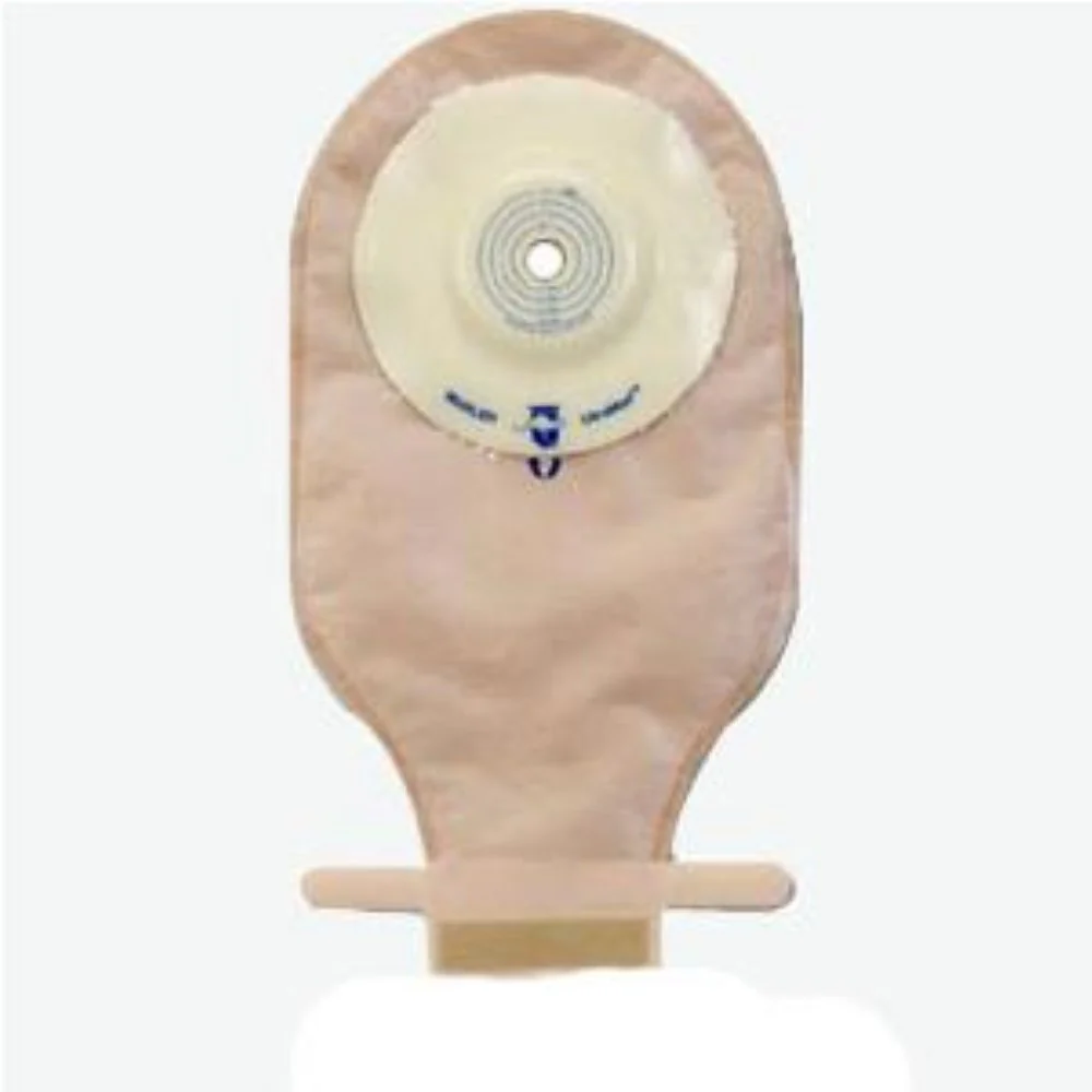 Marlen UltraLite One-piece Pre-cut Drainable Pouch with AquaTack Hydrocolloid Shallow Convex Barrier 7/8" Opening, 9" L x 5-3/4" W, Opaque, 16Oz, Odor-proof