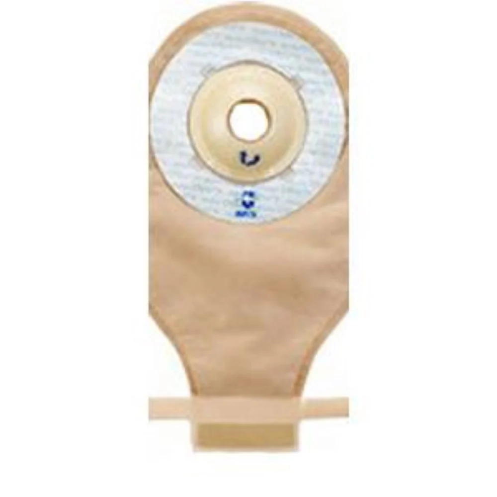 Marlen UltraLite One-piece Pre-cut Drainable Pouch with AquaTack Hydrocolloid Shallow Convex Barrier 1/2" Opening, 9" L x 5-3/4" W, Transparent, 16Oz, Odor-proof