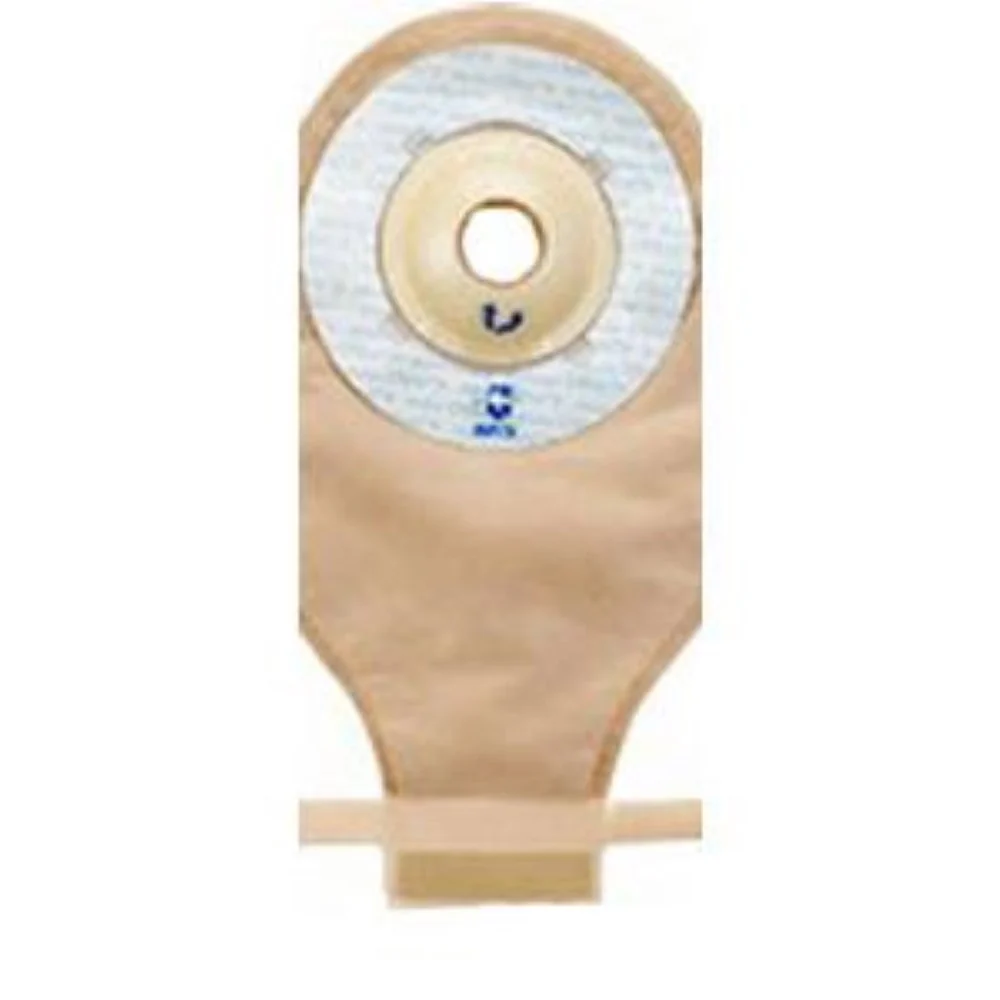 Marlen UltraLite One-piece Pre-cut Drainable Pouch with AquaTack Hydrocolloid Shallow Convex Barrier 3/4" Opening, 9" L x 5-3/4" W, Transparent, 16Oz, Odor-proof