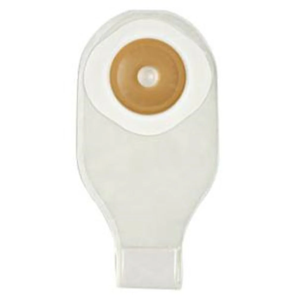 Nu-Flex 1-Piece Adult Drainable Pouch Precut Deep Convex 3/4" x 1-1/2" Oval