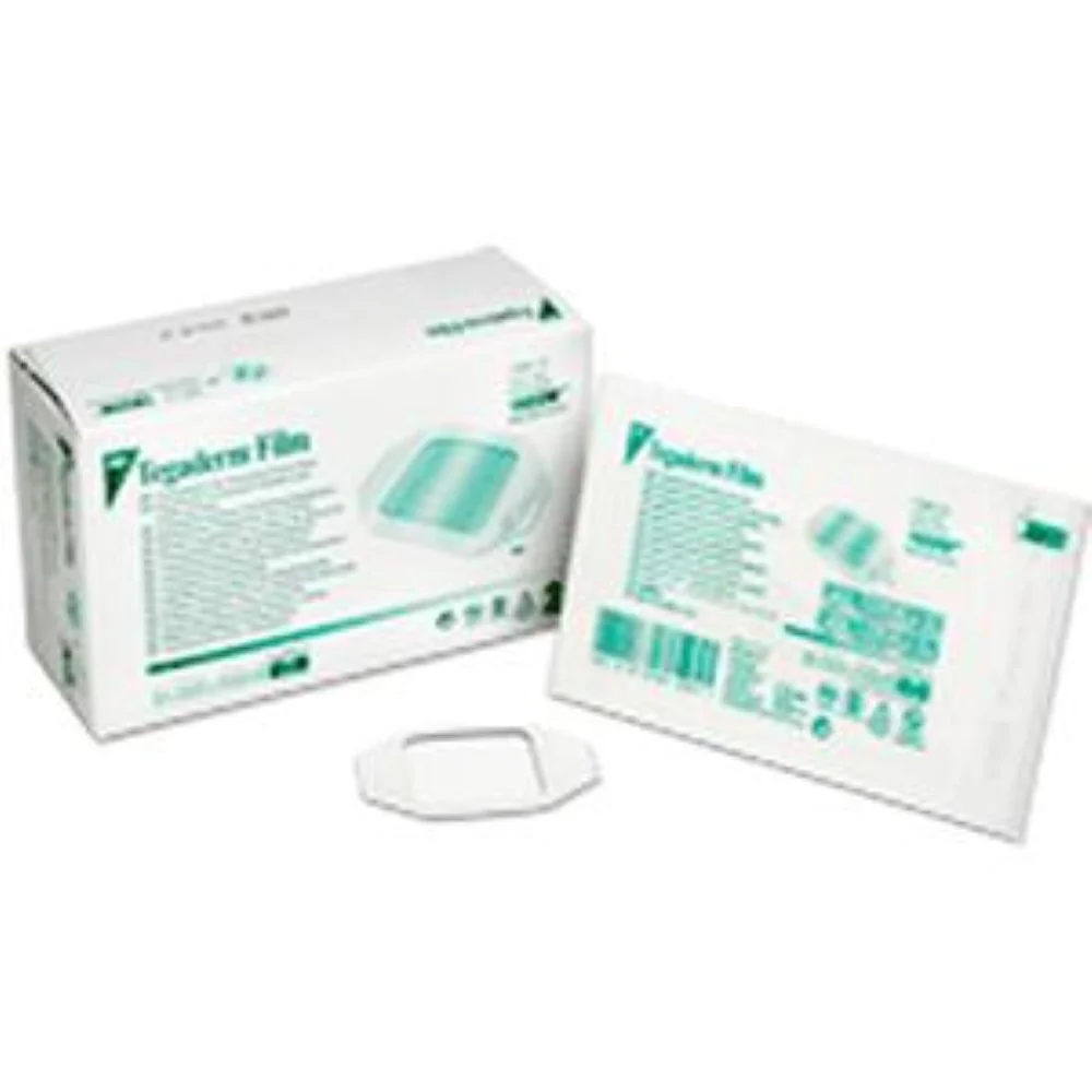 3M Tegaderm Transparent Adhesive Film Dressing, Picture Frame Style, Waterproof, Sterile 1-3/4" x 1-3/4"