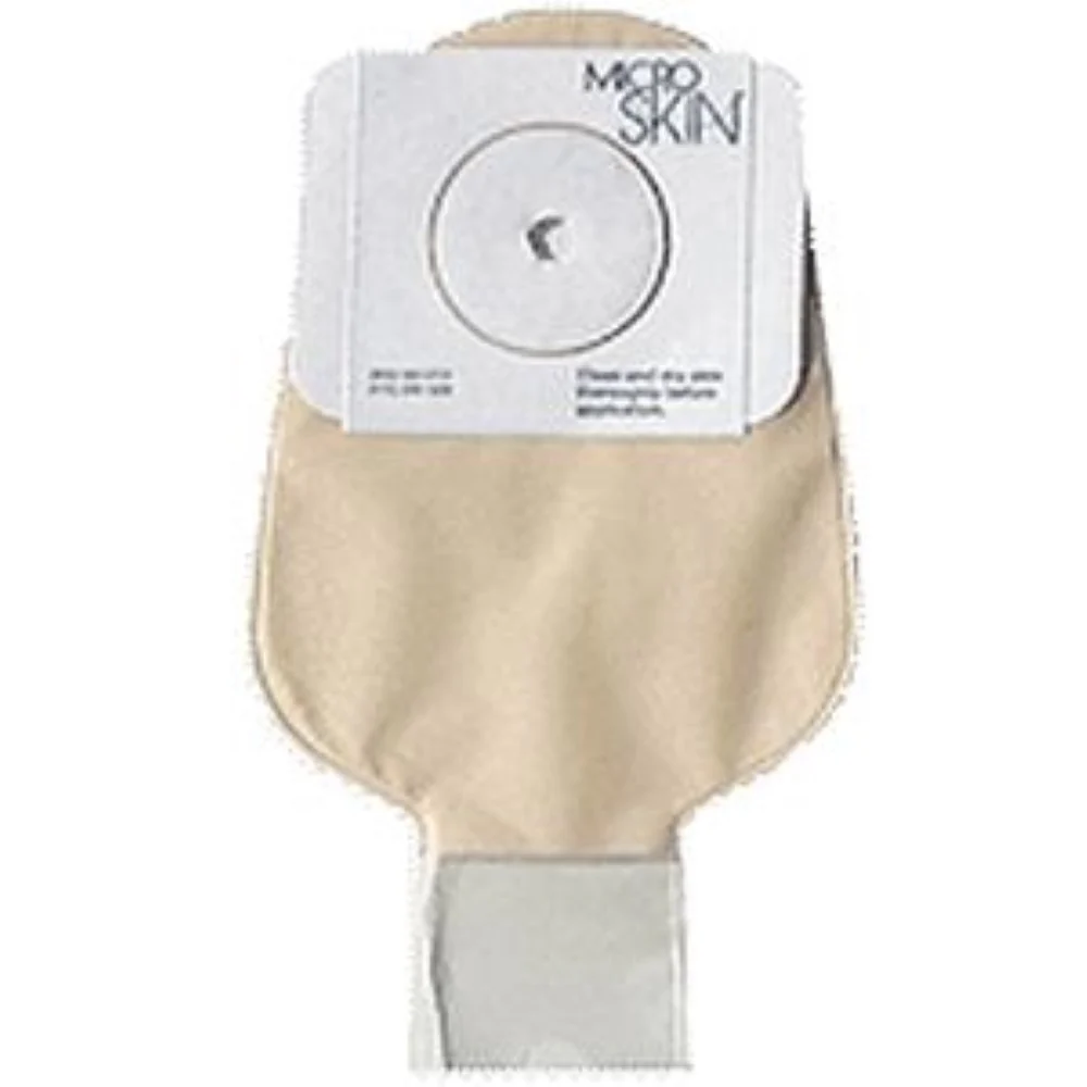 Cymed Platinum One-piece Drainable Pouch Pre-cut MicroSkin Adhesive Barrier and Thick MicroDerm Plus Washer 1-1/2" Stoma Opening, 11" L, Clear, Odor-proof Film, Comfort Backing, Latex-free