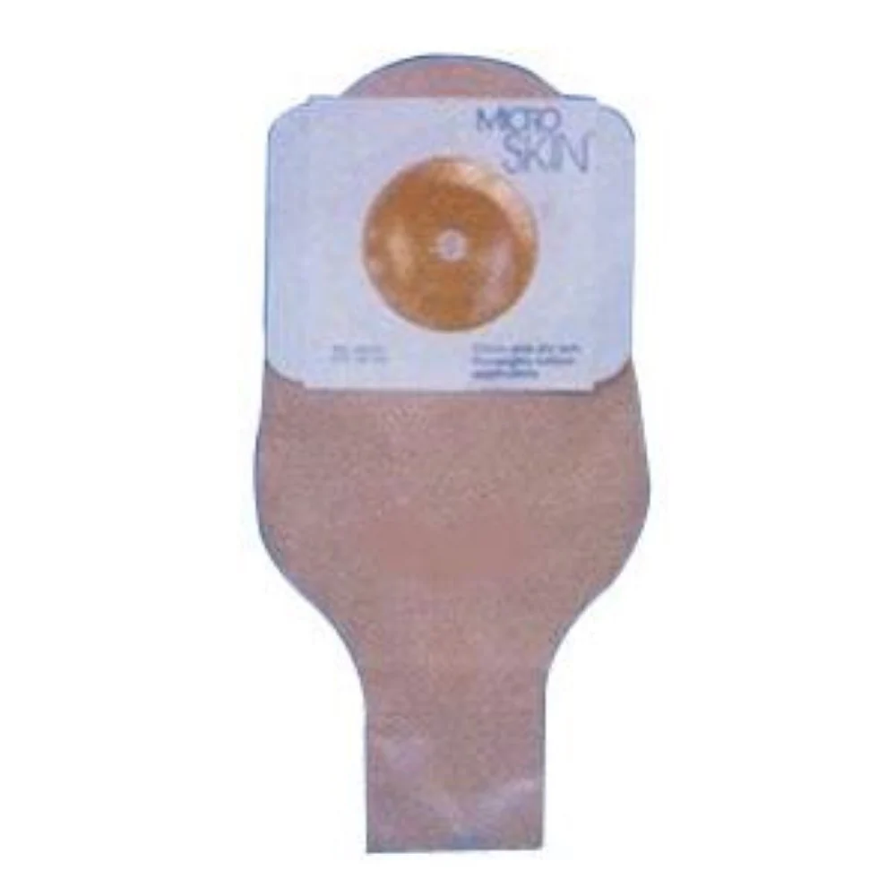 Cymed Platinum One-piece Drainable Pouch Pre-cut MicroSkin Adhesive Barrier and Thick MicroDerm Plus Washer 7/8" Stoma Opening, 11" L, Opaque, Odor-proof Film, Comfort Backing, Latex-free