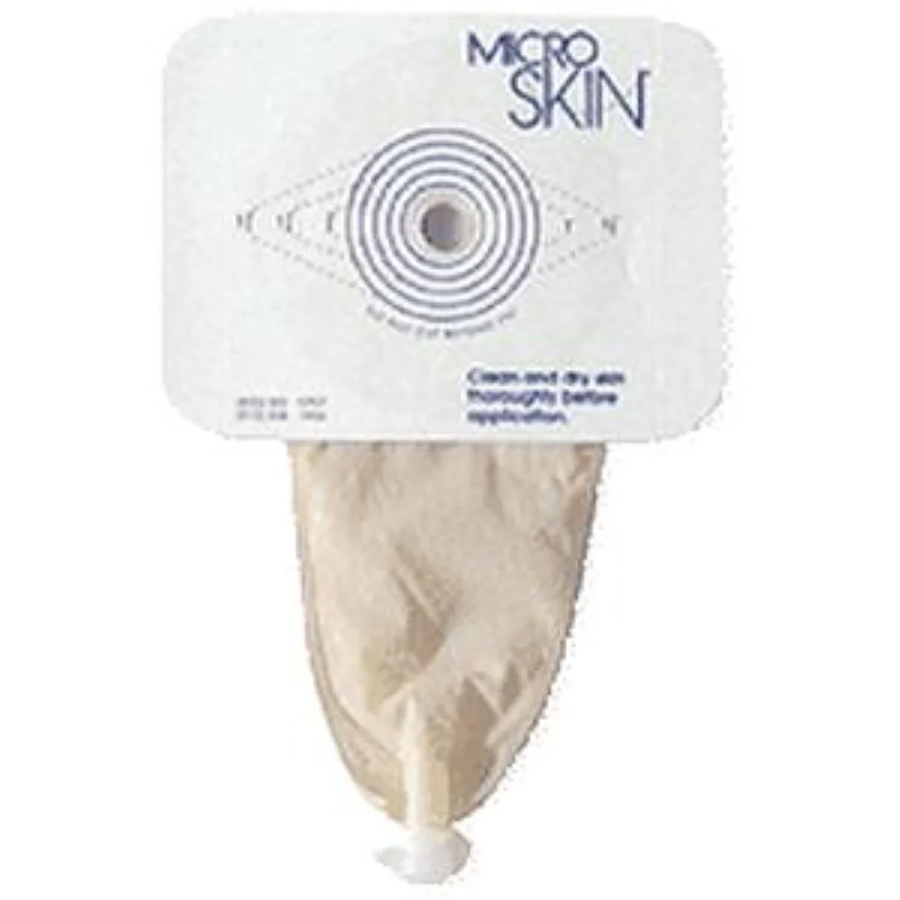 Cymed Inc One-piece Pediatric Fistula Pouch with Microskin Adhesive Barrier 1-3/4" Opening, 7" L, Cut-to-fit, Transparent