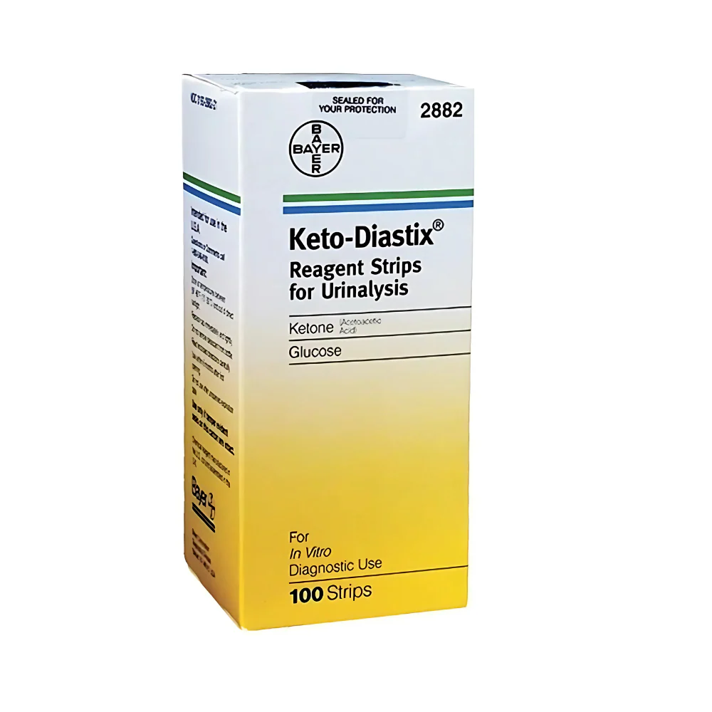 Bayer Keto-Diastix Reagent Strips for Urinalysis, Glucose & Ketone Testing