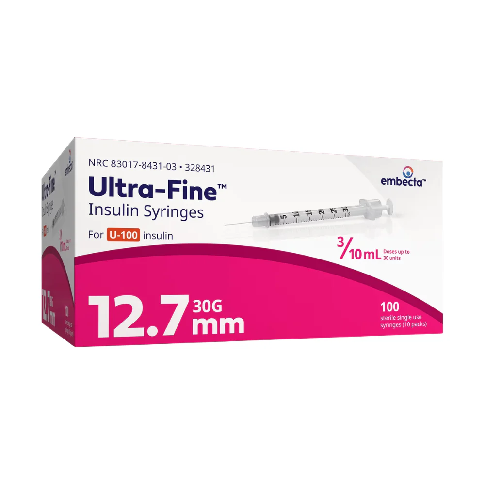 embecta Ultra-Fine Needle U100 Insulin Syringes, BD Becton Dickinson - Image 13