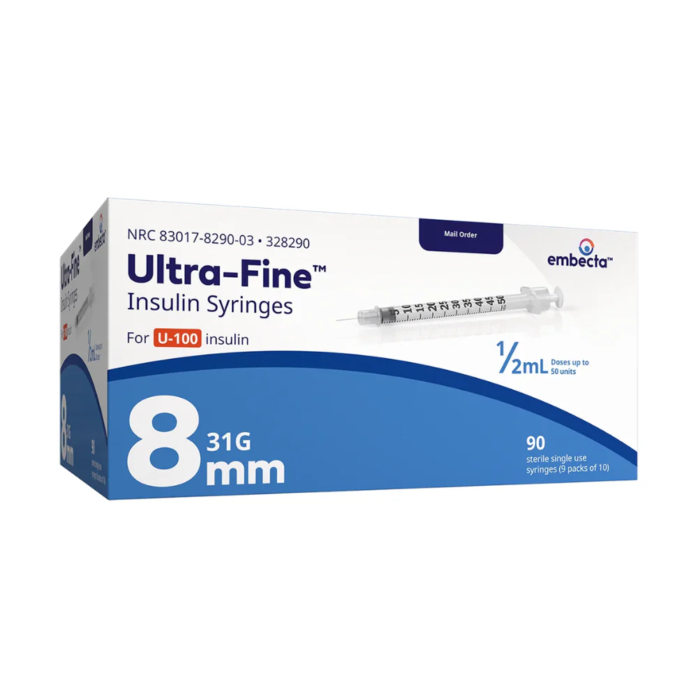 embecta Ultra-Fine Needle U100 Insulin Syringes, BD Becton Dickinson - Image 3