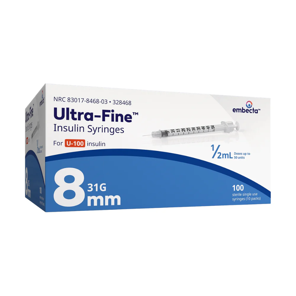 embecta Ultra-Fine Needle U100 Insulin Syringes, BD Becton Dickinson - Image 4