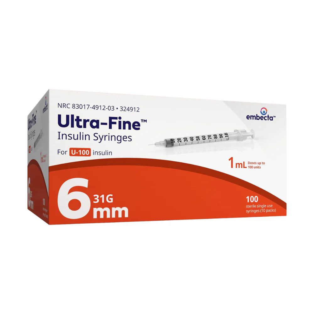 embecta Veo with Ultra-Fine Needle U100 Insulin Syringes, BD Becton Dickinson - Image 2