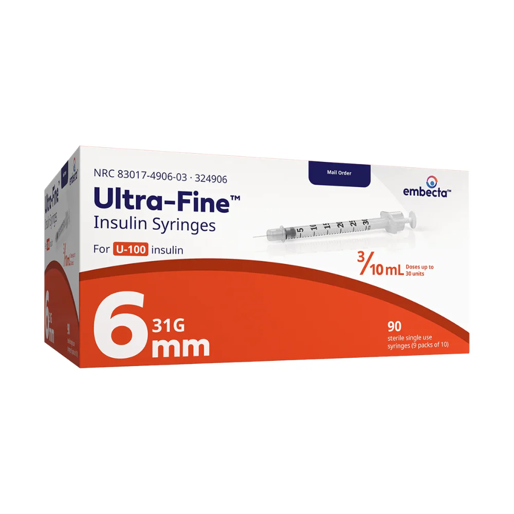 embecta Veo with Ultra-Fine Needle U100 Insulin Syringes, BD Becton Dickinson - Image 4