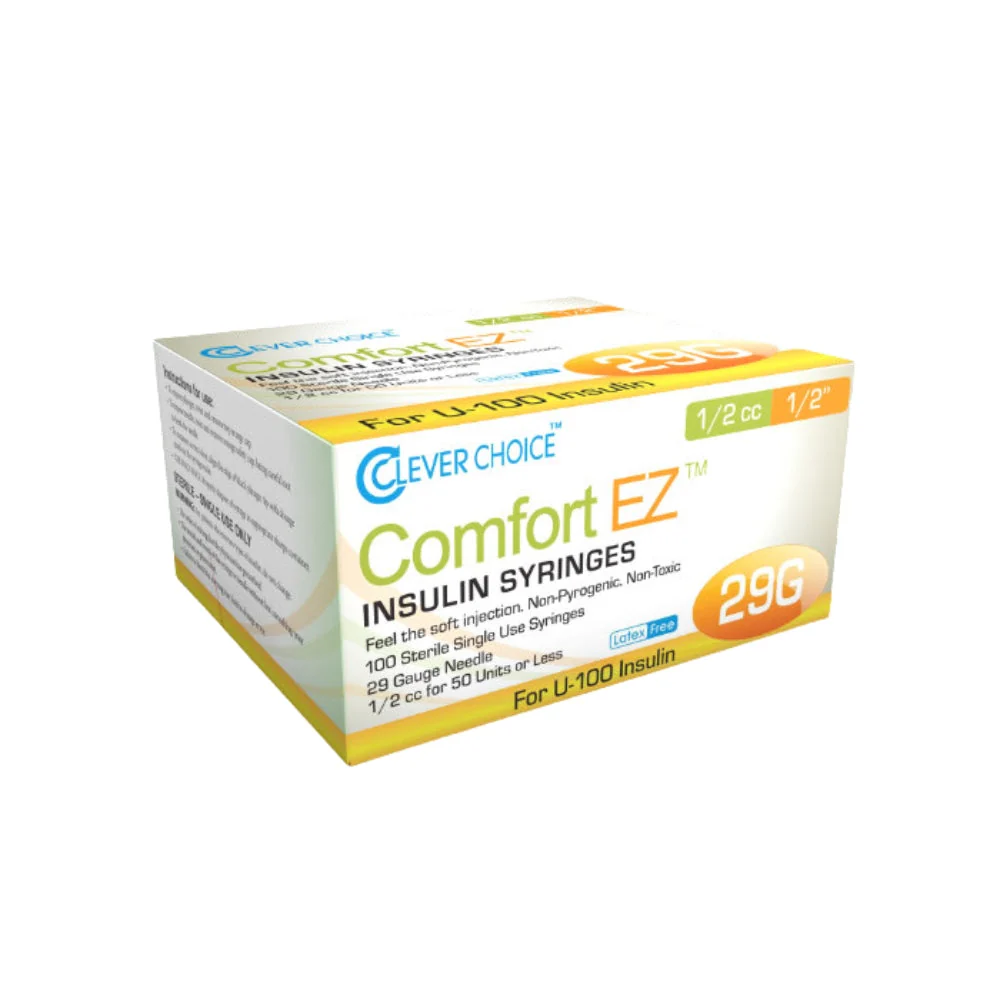 Clever Choice Comfort EZ U100 Insulin Syringes - Image 3