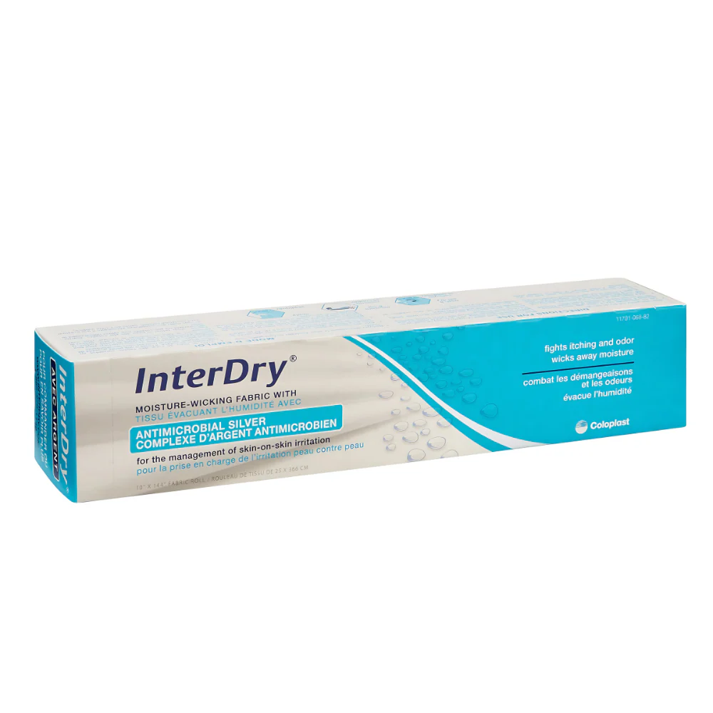 Coloplast InterDry Antimicrobial Silver Fabric for Moisture, Odor, and Inflammation Management