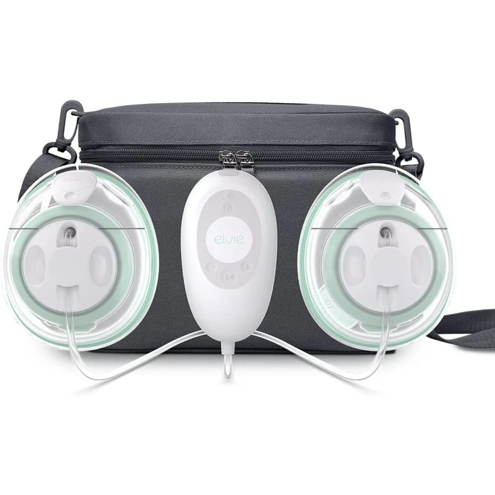 Elvie Stride Plus Hospital-Grade Automatic Breast Pump with Cool Bag