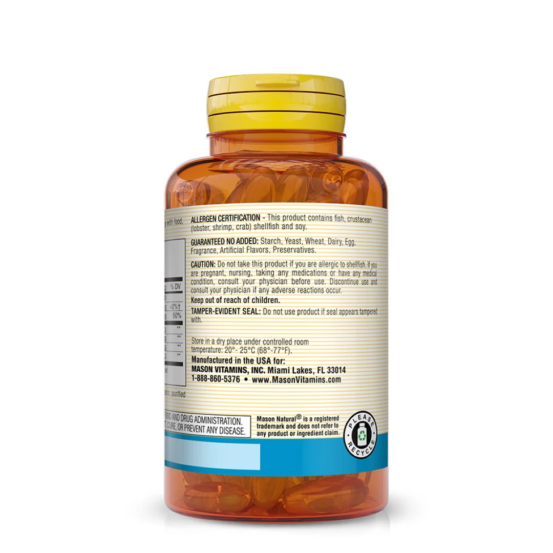Mason Vitamins Glucosamine and Fish Oil, Soothes Joint Discomfort, 90 Softgels - Image 3