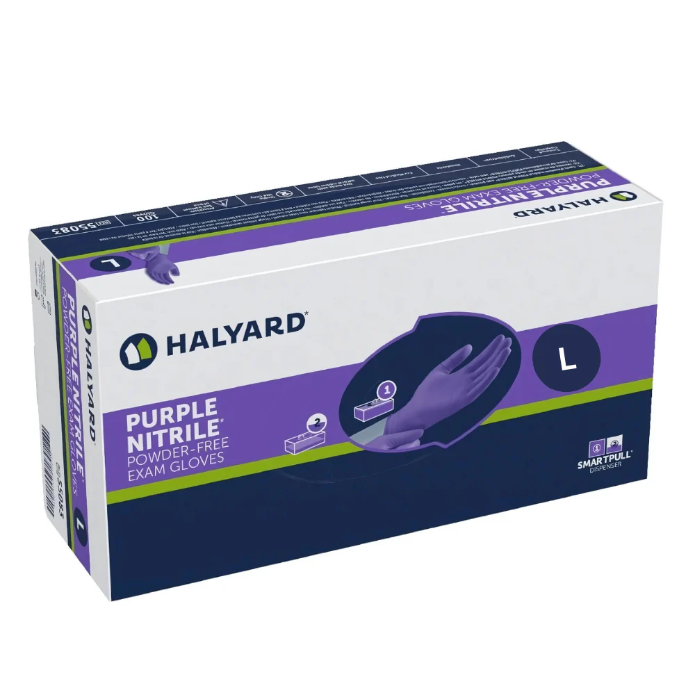 Halyard Health Purple Nitrile Examination Gloves - Image 3