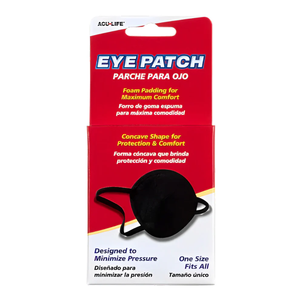Health Enterprises Acu Life Vinyl Medical Eye Patch Universal, Concave Shape for Protection and Comfort, Black, 400013A - Image 2