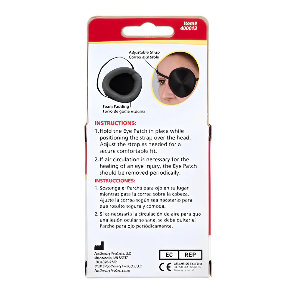 Health Enterprises Acu Life Vinyl Medical Eye Patch Universal, Concave Shape for Protection and Comfort, Black, 400013A - Image 3