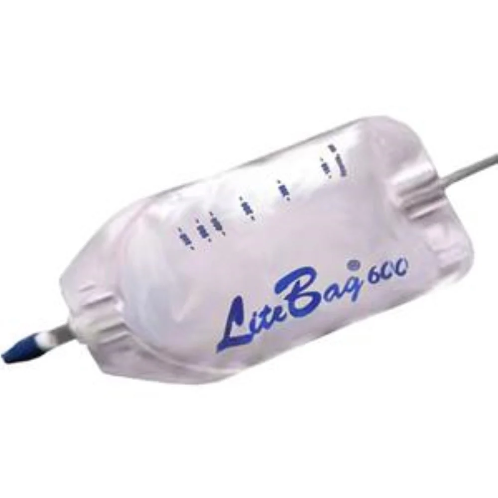 Dumotech LiteBag Gravity Drainage Bag 600mL, 20 In. Tubing