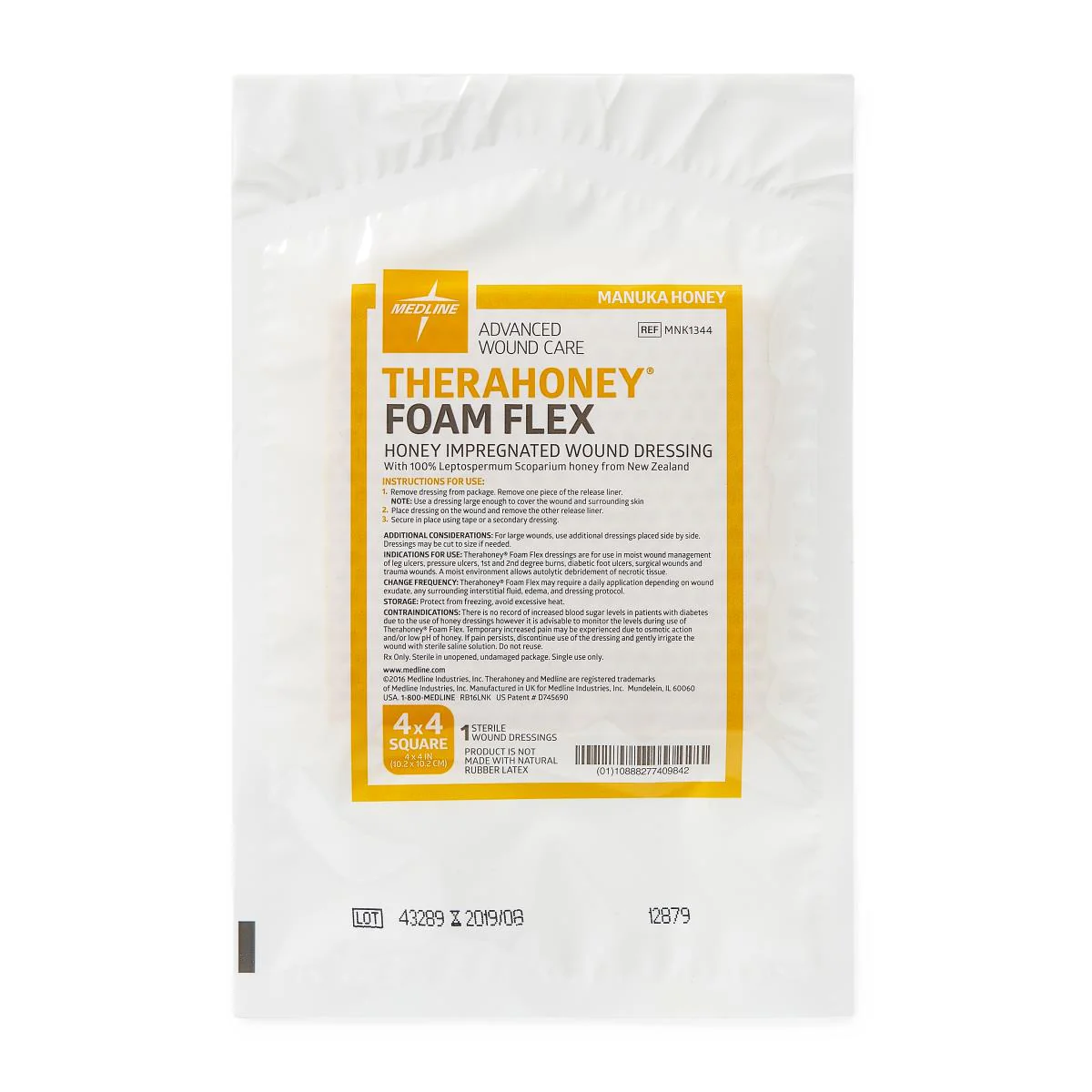 Medline TheraHoney Manuka Honey Wound Dressing Sheet - Image 4