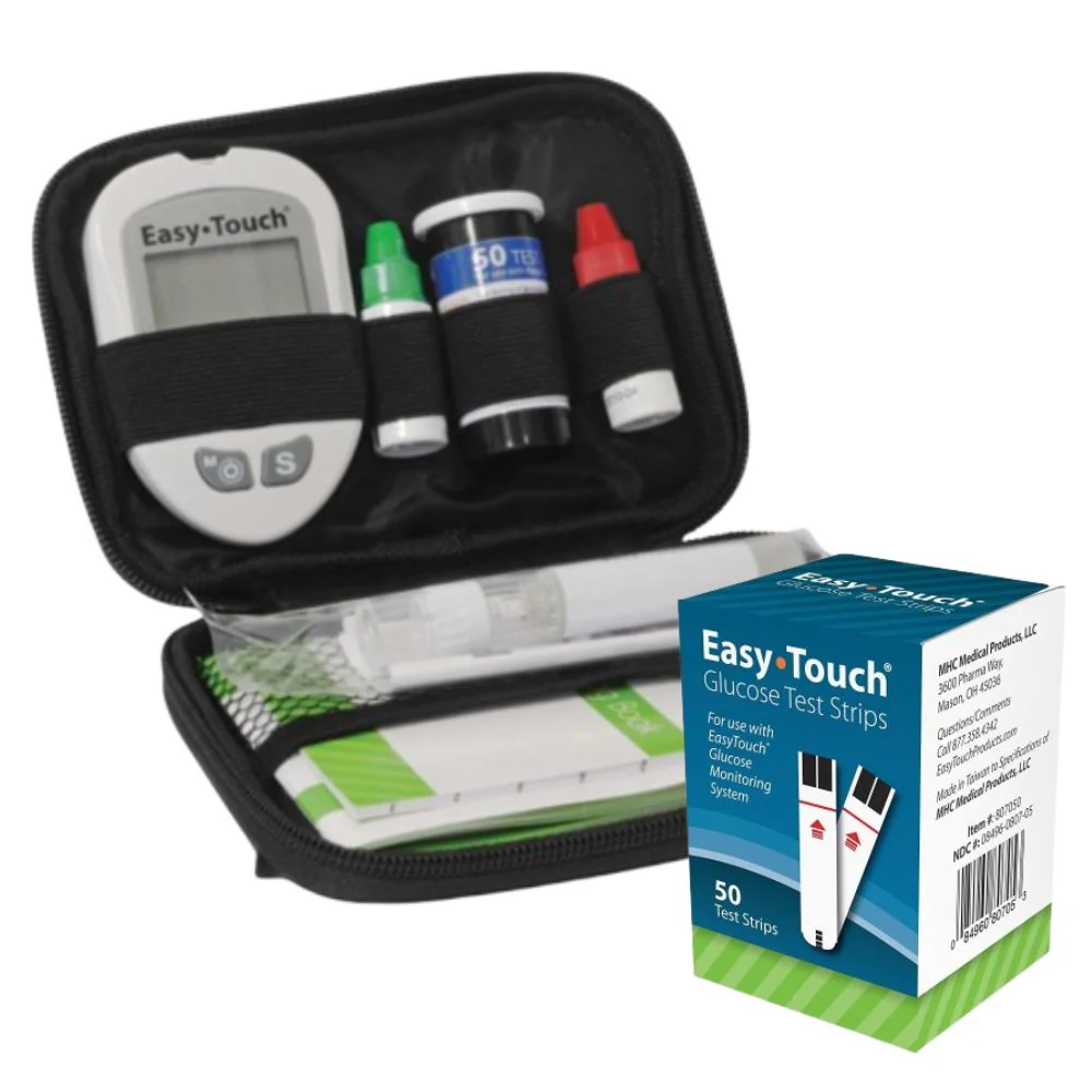 MHC Easy Touch Blood Glucose Test Strips / Glucometer / Monitoring Kit - Image 5