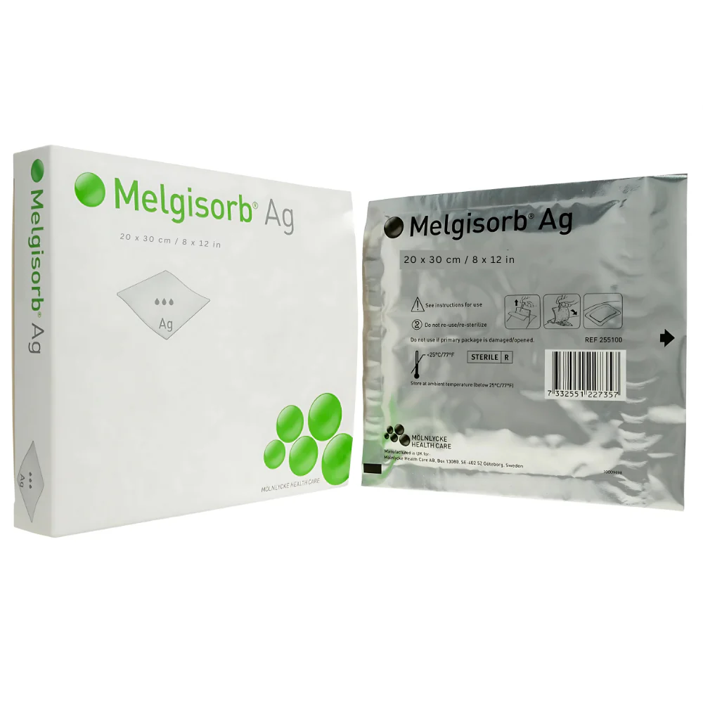 Molnlycke Melgisorb Ag Calcium Alginate Dressing - Image 5