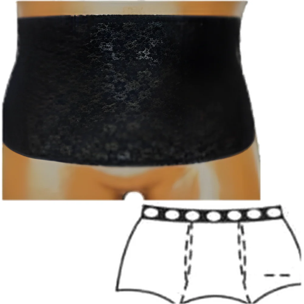 OPTIONS Ladies' Open Crotch Ostomy Support Undergarment with Built-In Barrier - Image 11