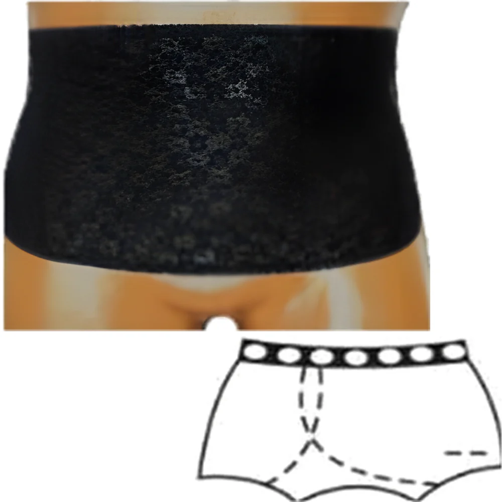OPTIONS Ladies' Open Crotch Ostomy Support Undergarment with Built-In Barrier - Image 8