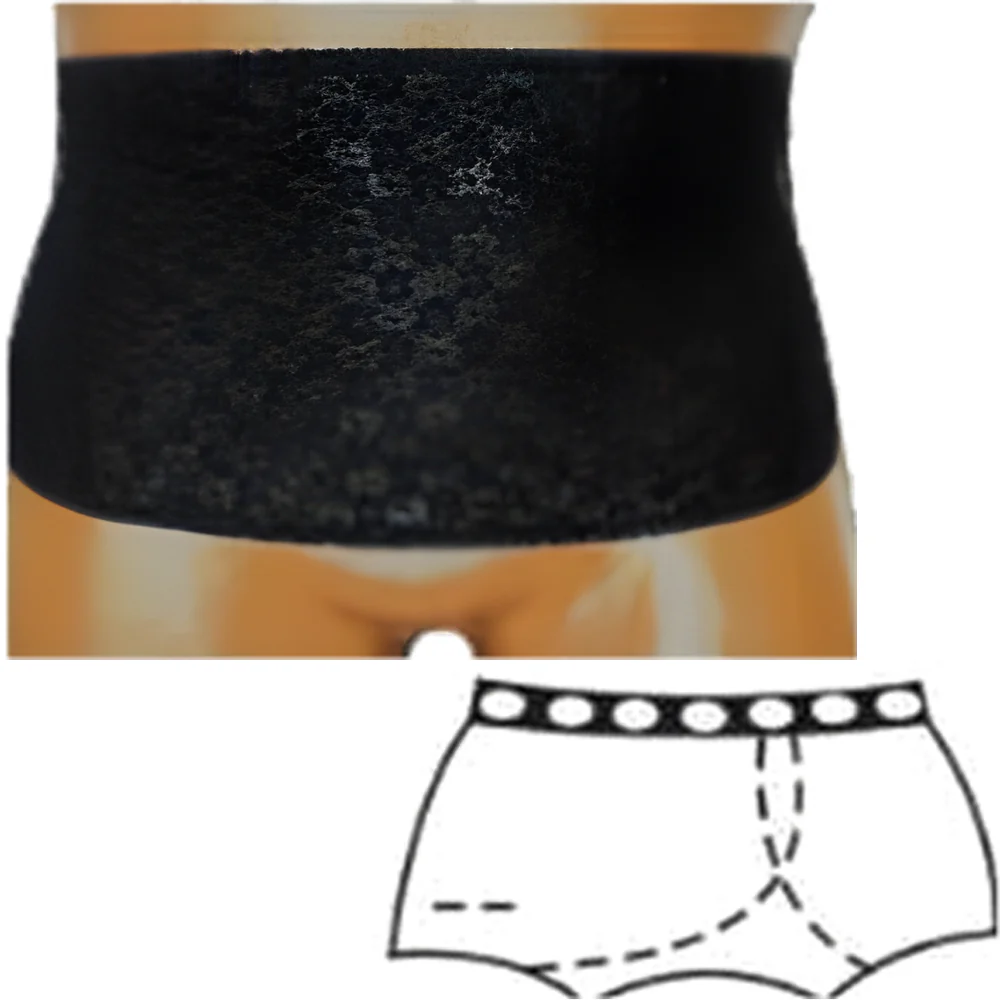 OPTIONS Ladies' Open Crotch Ostomy Support Undergarment with Built-In Barrier - Image 9
