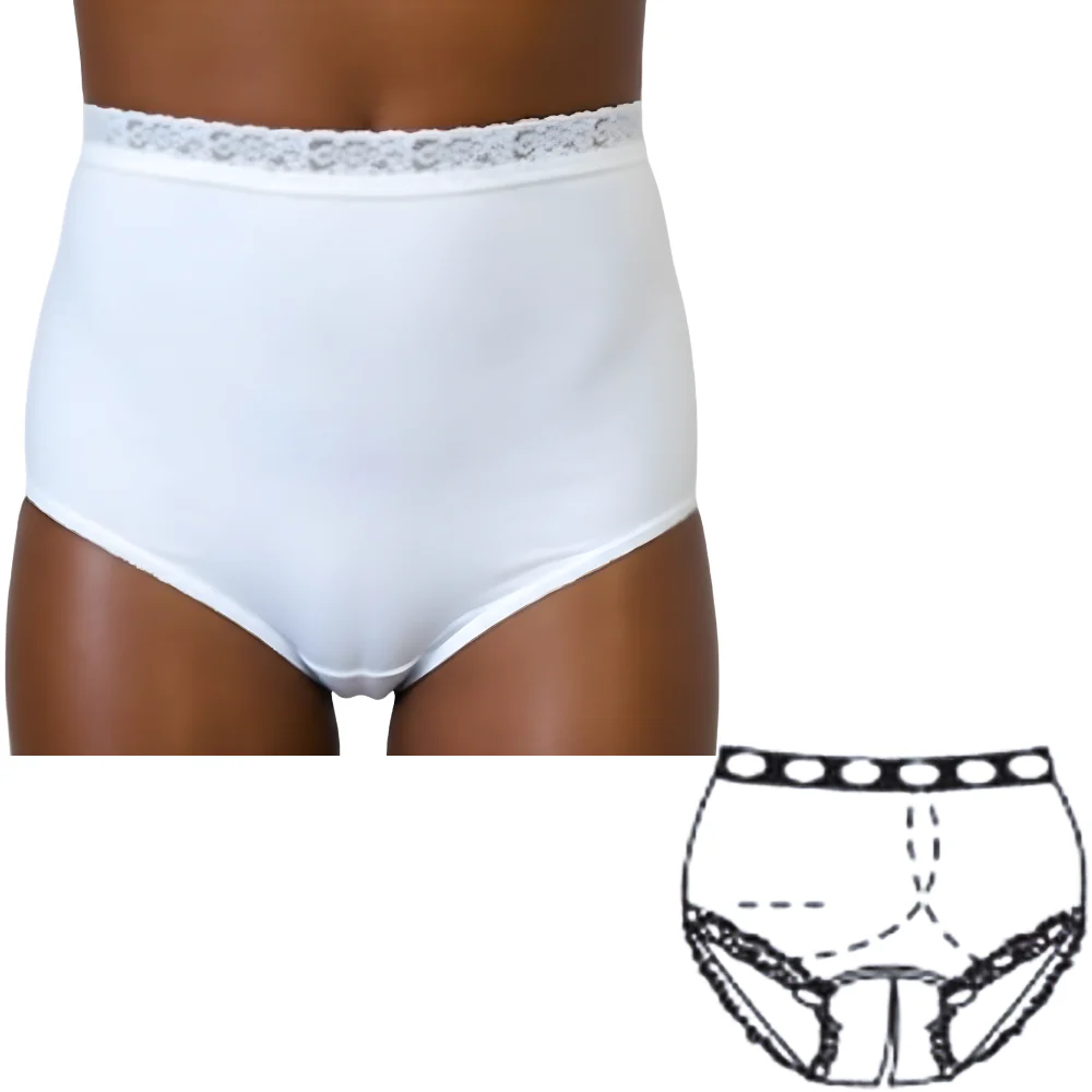 OPTIONS Ladies' Ostomy Support Undergarment with Split-Cotton Crotch and Built-In Barrier - Image 10