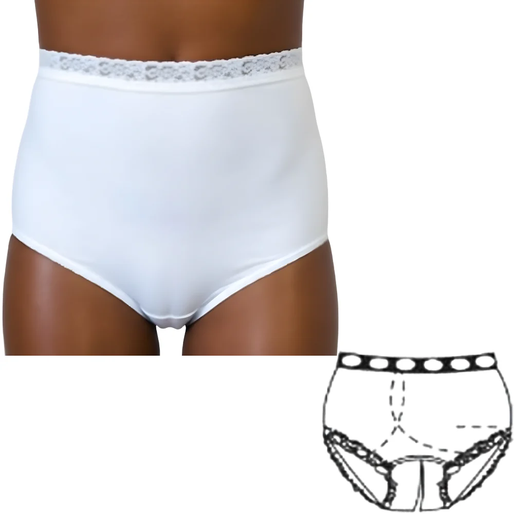 OPTIONS Ladies' Ostomy Support Undergarment with Split-Cotton Crotch and Built-In Barrier - Image 7