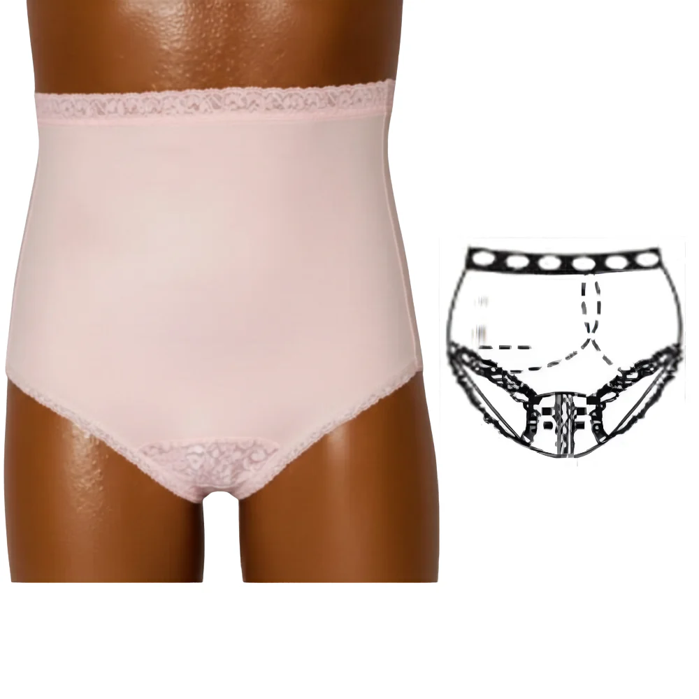 OPTIONS Ladies' Ostomy Support Undergarment with Split-Lace Crotch and Built-In Barrier - Image 5
