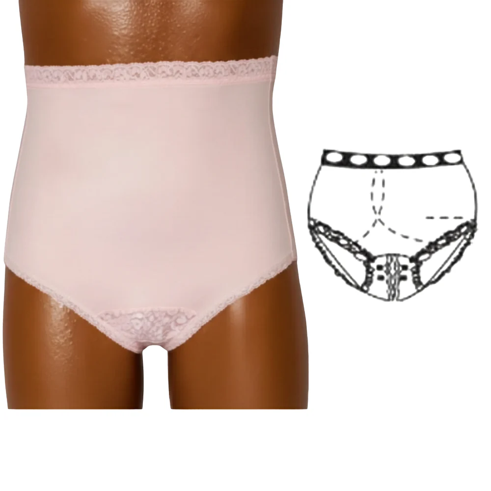 OPTIONS Ladies' Ostomy Support Undergarment with Split-Lace Crotch and Built-In Barrier - Image 6