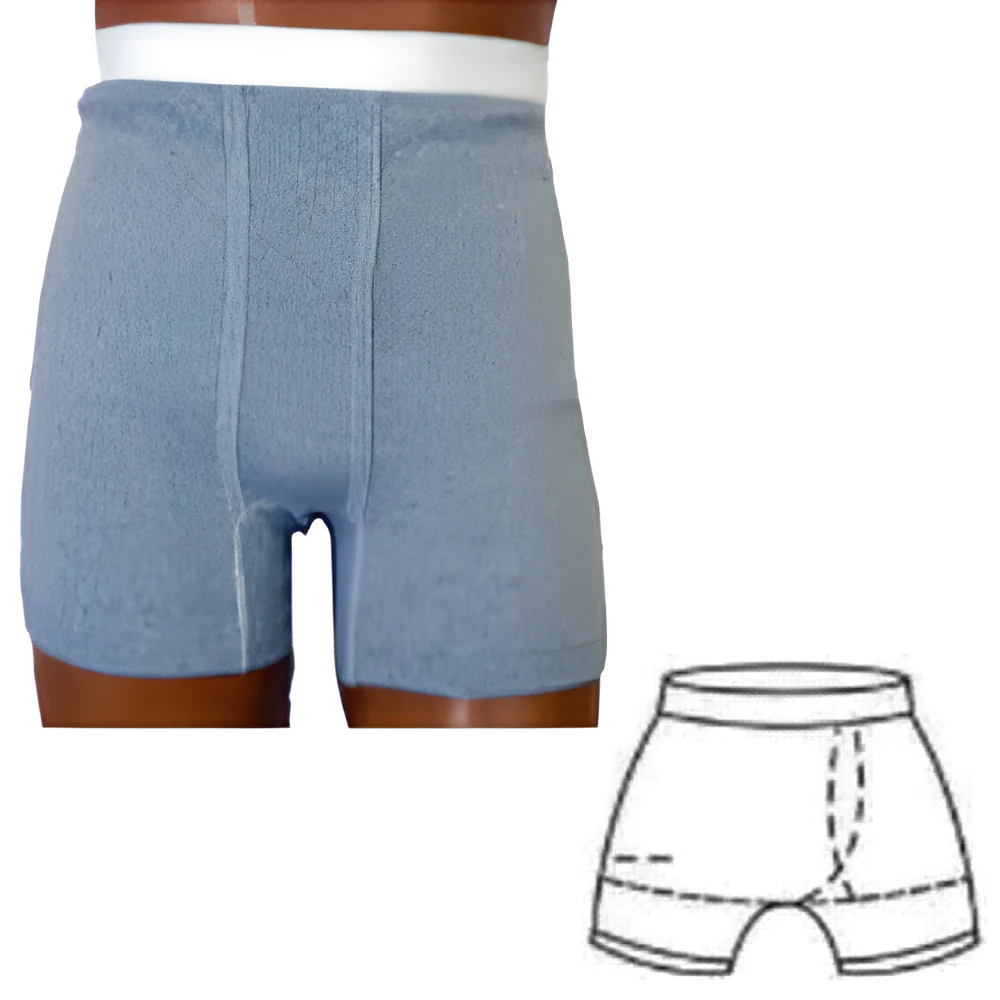 OPTIONS Men's Boxer Brief Ostomy Support Undergarment with Built-In Barrier - Image 10