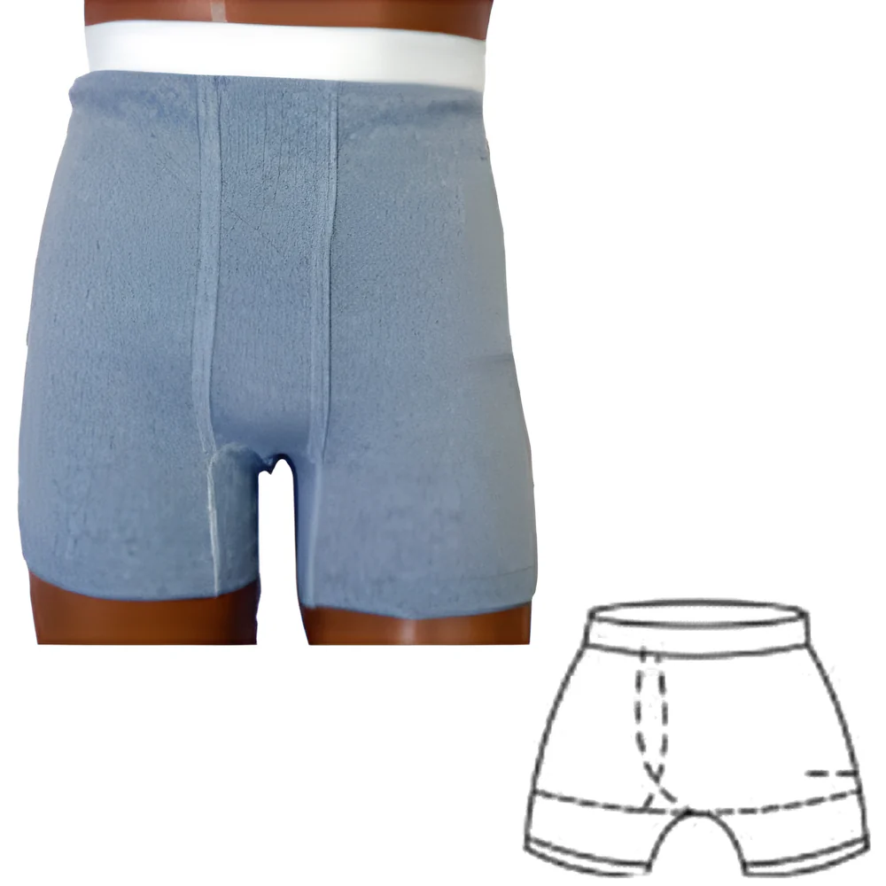 OPTIONS Men's Boxer Brief Ostomy Support Undergarment with Built-In Barrier - Image 6