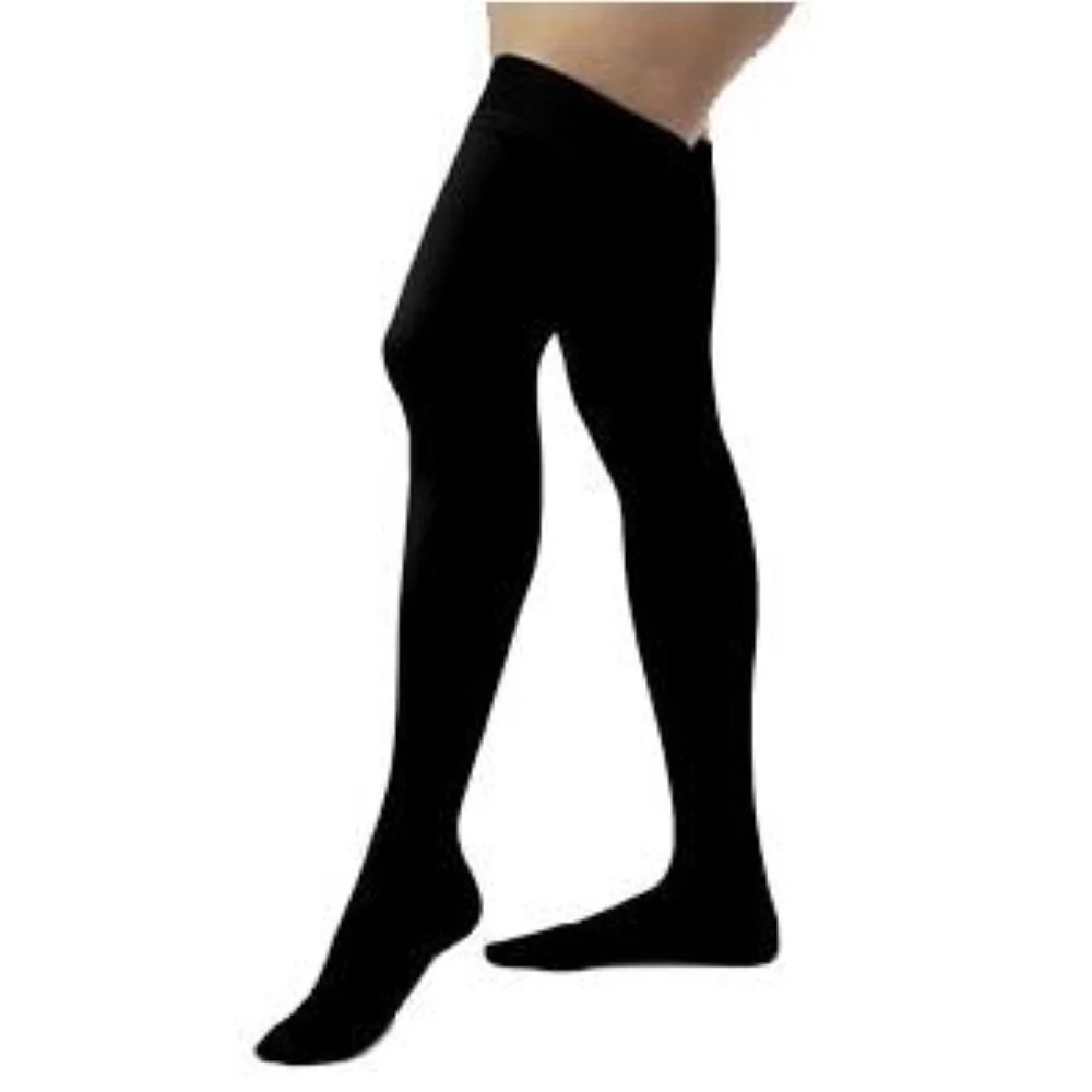 Sigvaris Natural Rubber Knee High Stockings M3 Size, 30 to 40mm Hg Compression, Beige, Open Toe, Unisex, Latex