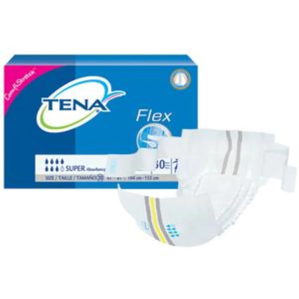 Essity Tena Flex Super Belted Incontinence Briefs, InstaDri Skin-Caring System, Moderate to Heavy Protection