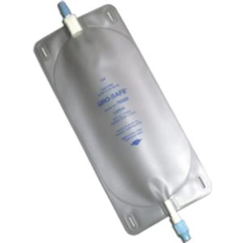 Urocare Uro-Safe Disposable Vinyl Leg with Twist Drain Valve, Sterile, Latex Leg Straps 32 oz Large