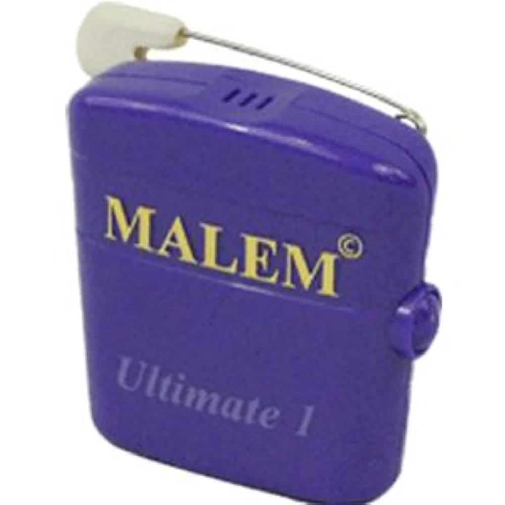 Bedwetting Store Malem Wearable Enuresis Alarm 2-1/9" x 2" x 4/5", Purple, Lightweight